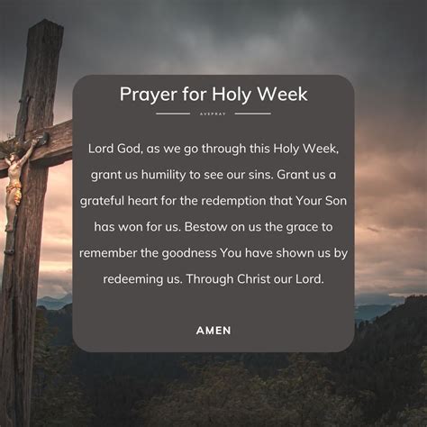 short prayer for holy wednesday